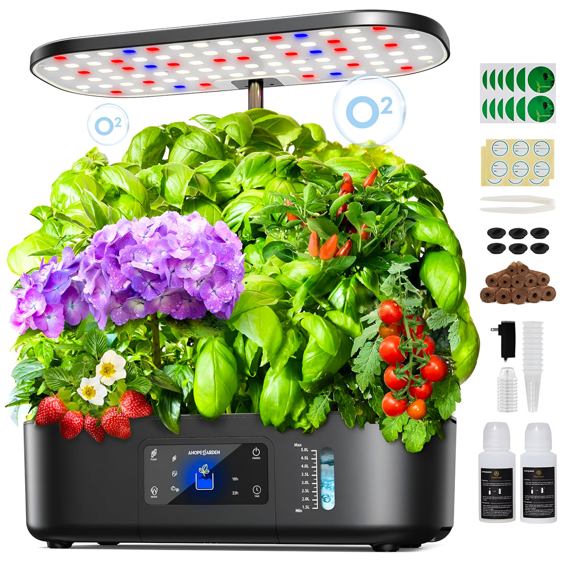12-Pod Smart Hydroponics Growing System — Indoor Garden