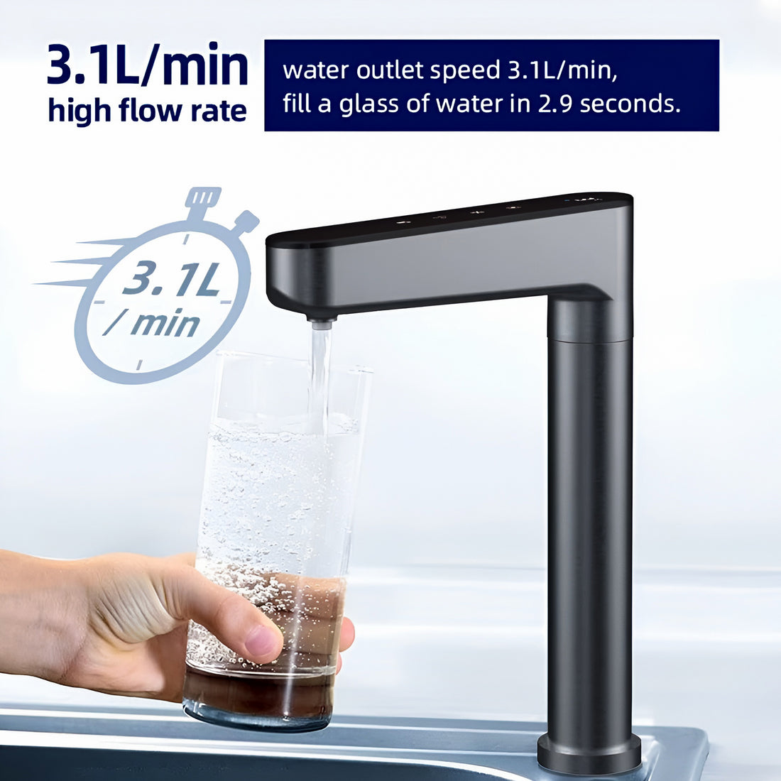 Under-Sink Chilled & Sparkling Water Dispenser | Bubblitz