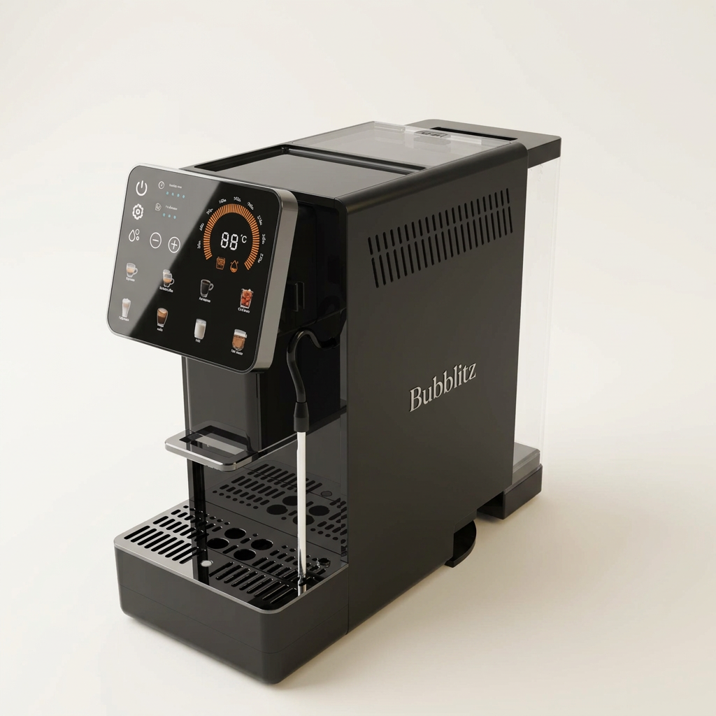 Bubblitz Barista Touch coffee machine side view