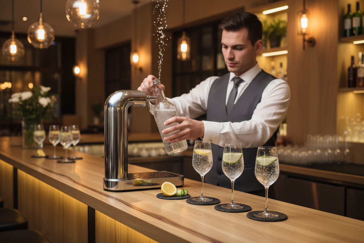 How Restaurants & Cafés Use Carbonators to Serve Sparkling Water