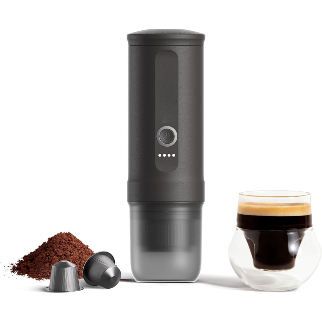 Portable Espresso Machine – Travel Coffee Maker (Self-Heating)