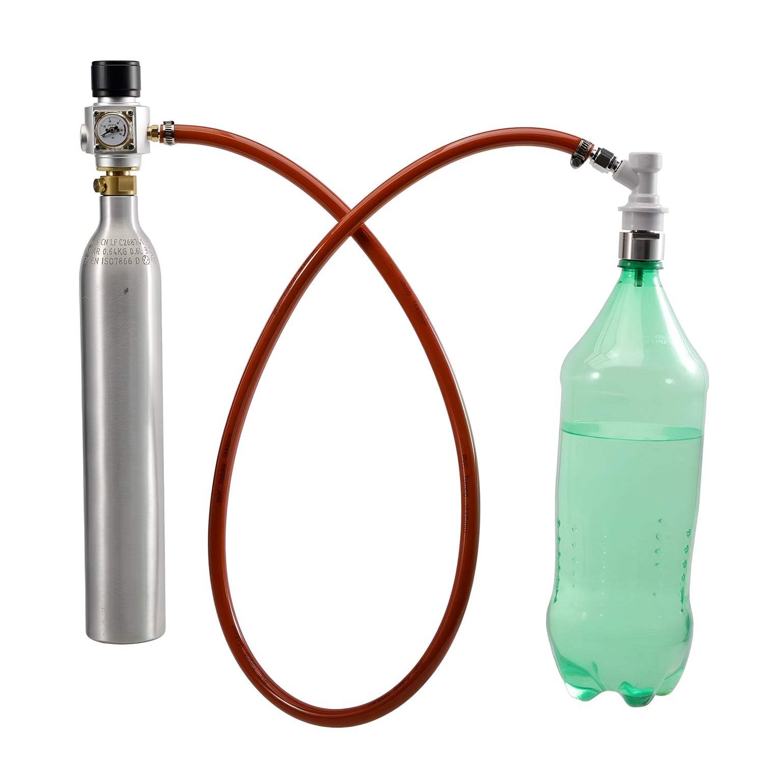 CO₂ Carbonation System – Mini Regulator &amp; Ball Lock