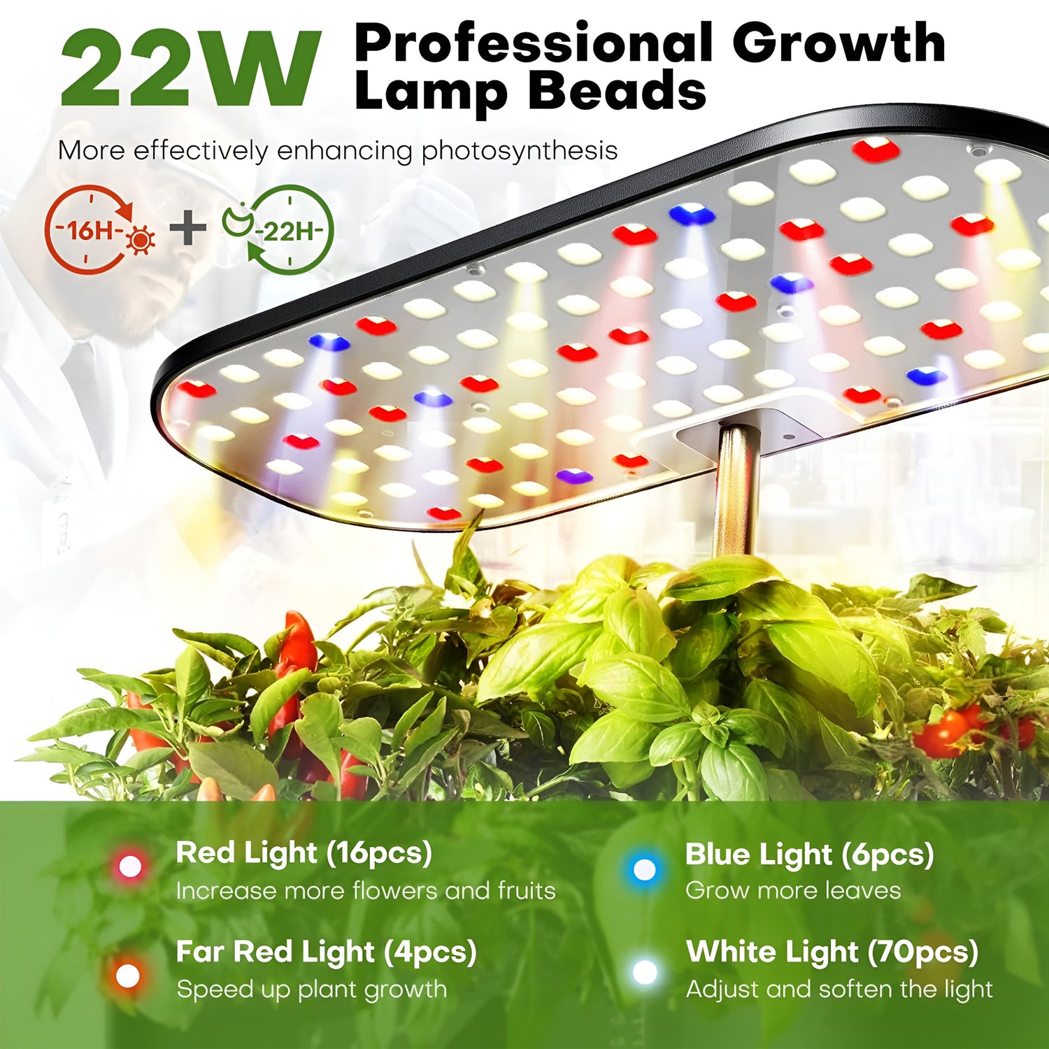 12-Pod Smart Hydroponics Growing System — Indoor Garden