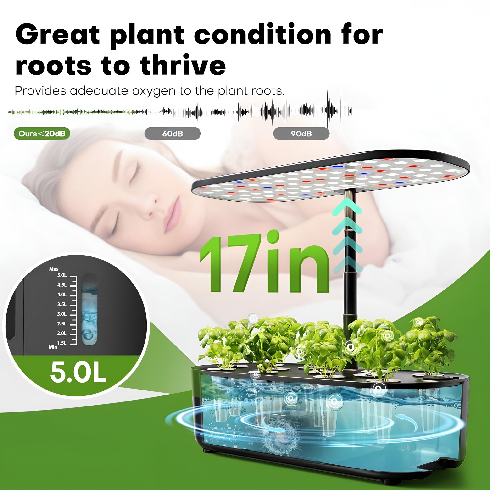 12-Pod Smart Hydroponics Growing System — Indoor Garden