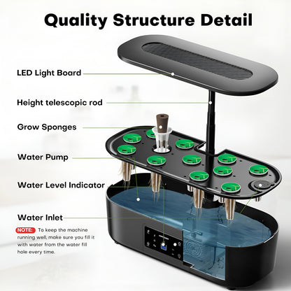 12-Pod Smart Hydroponics Growing System — Indoor Garden