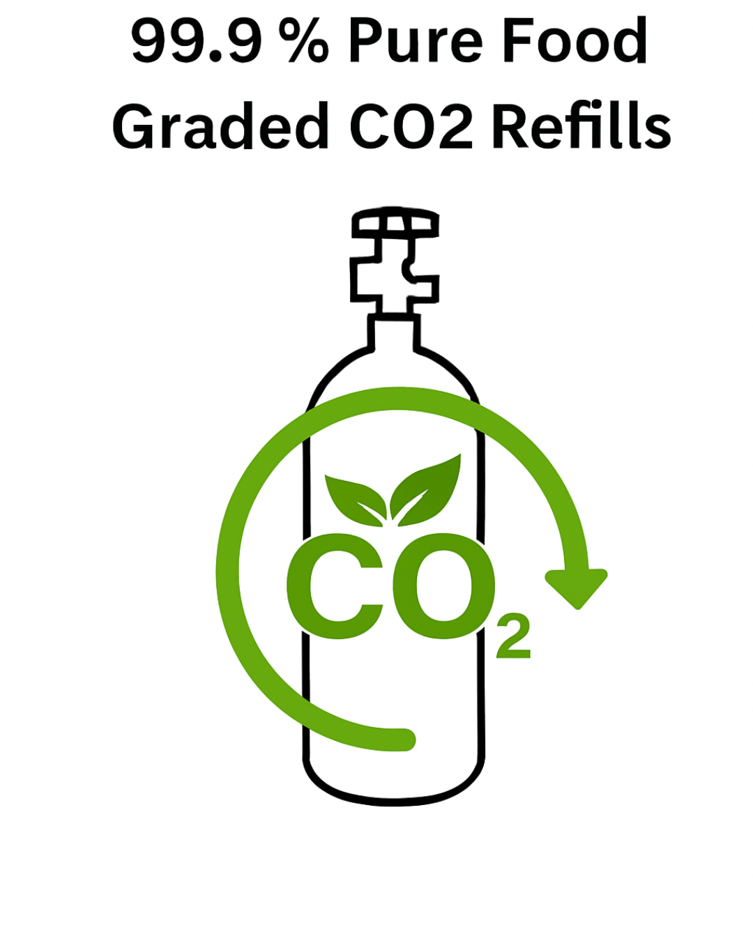 5kg CO₂ Cylinder Refill – 99.9% Pure Food-Grade Gas