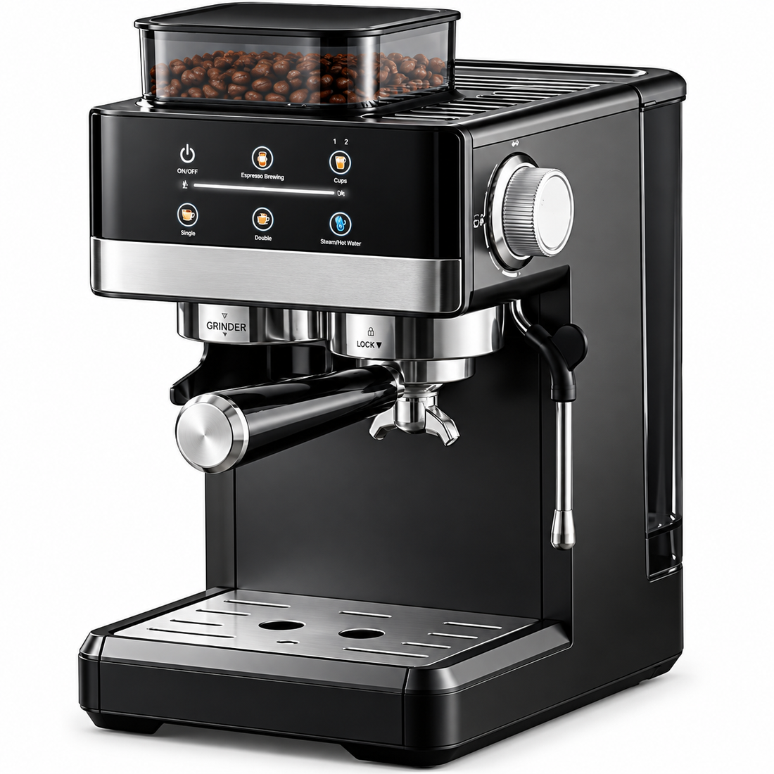 Bubblitz Barista Coffee Machine – Espresso, Grinder and Milk Frother