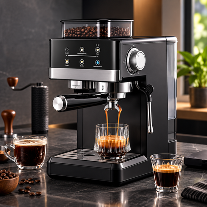 Bubblitz Barista Coffee Machine – Espresso, Grinder and Milk Frother