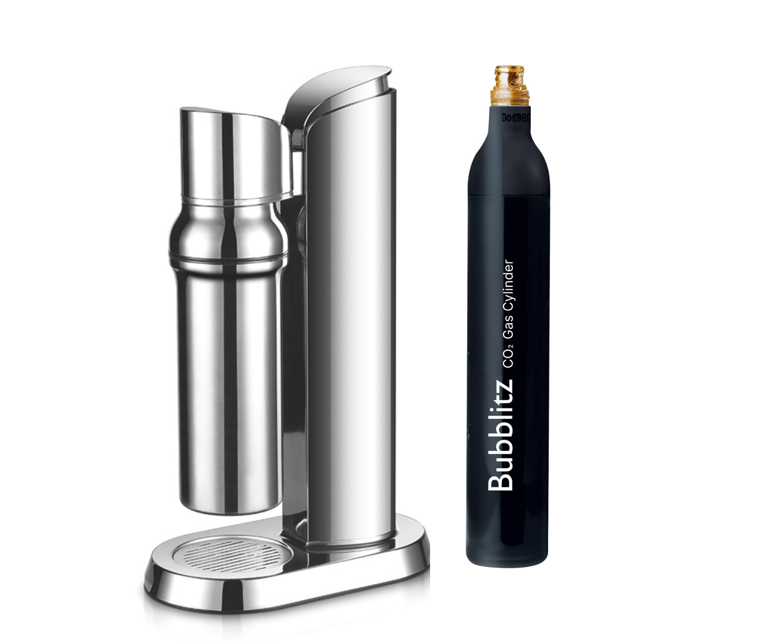 Carbonator 5 -  Stainless Steel Luxury Sparkling Water Maker (Glass Edition)