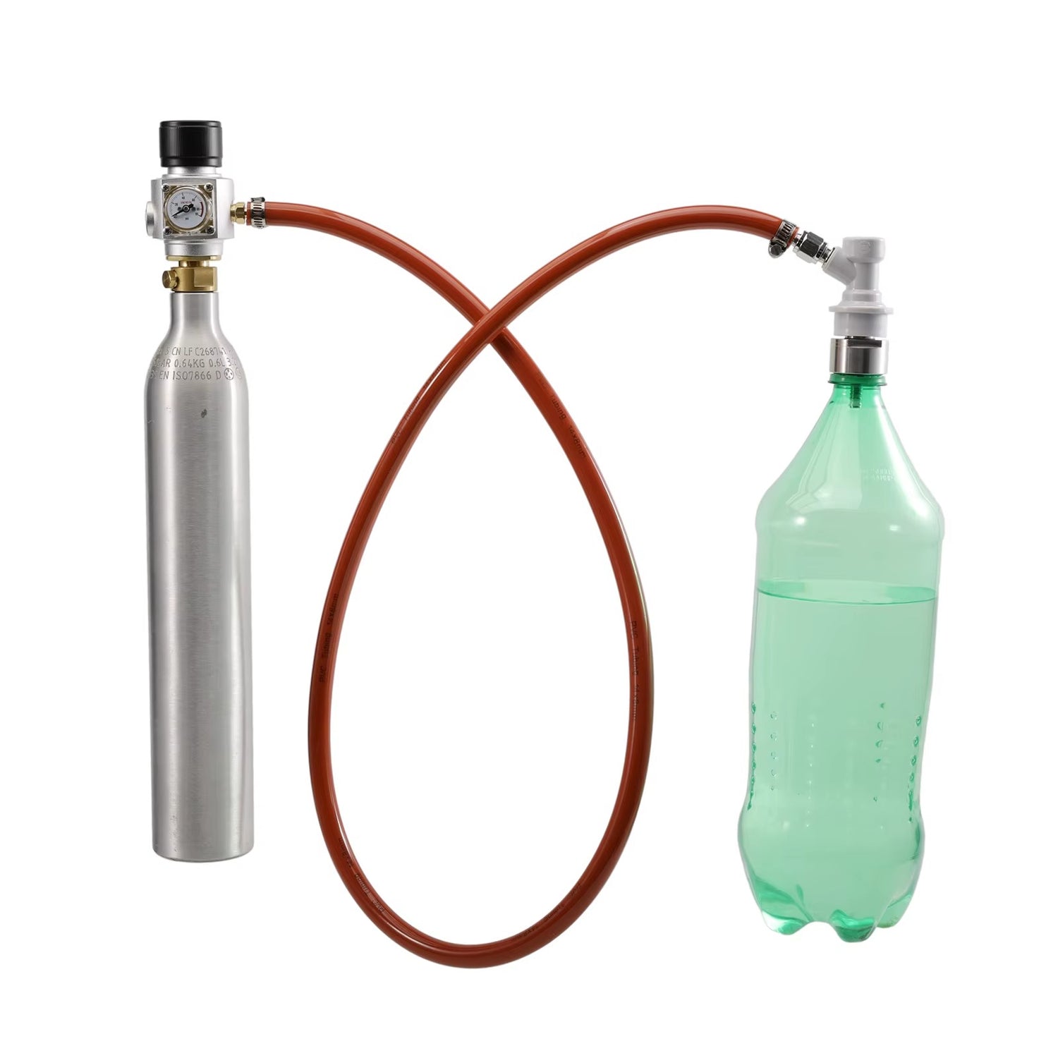 CO₂ Carbonation System – Mini Regulator &amp; Ball Lock